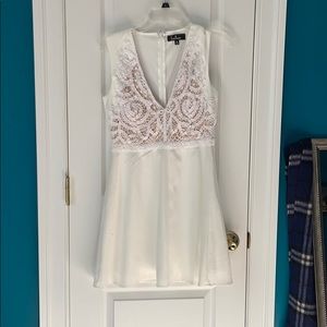 White lace dress